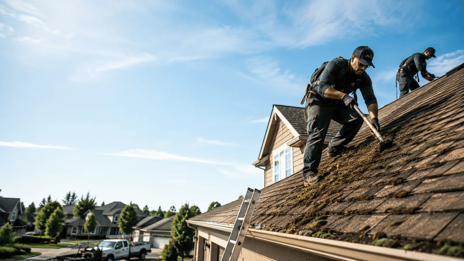Roof Moss Removal in Marshall, IL near me
